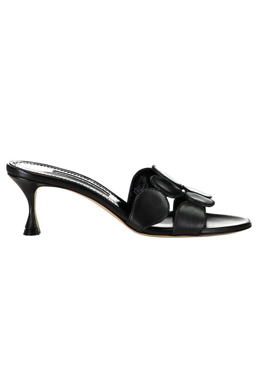 Haribal Mule - Black-BLACK-36-SHOEMULE-MANOLO BLAHNIK