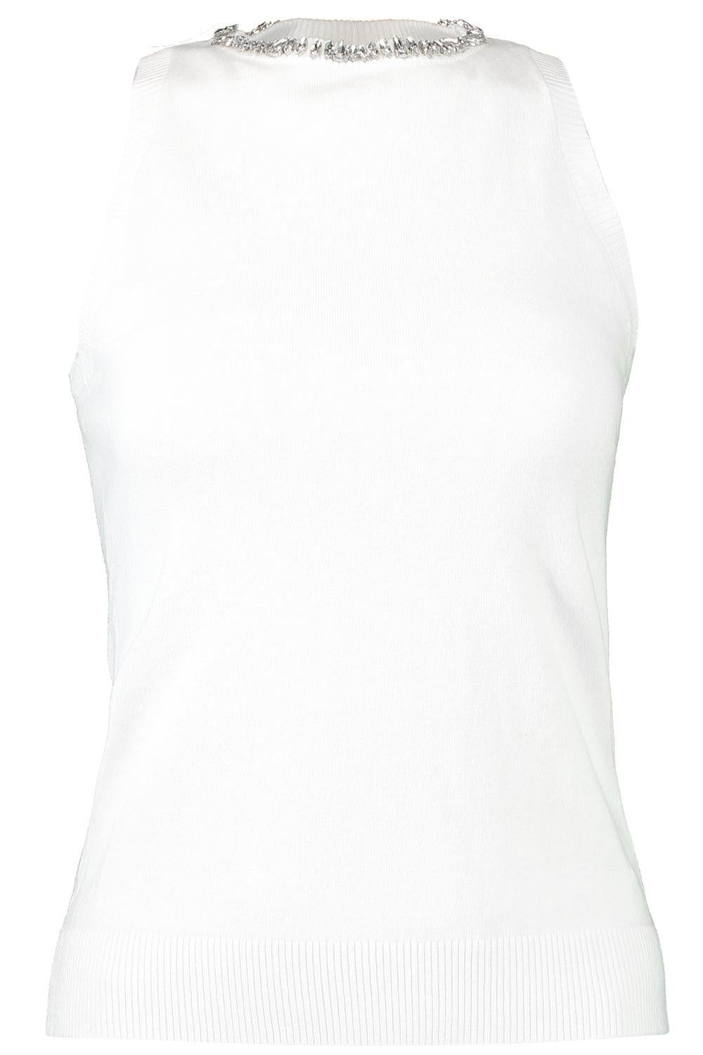 Jewel Neck Tank Top-WHITE-XS-CLOTHINGTOPTANK-MINNIE ROSE