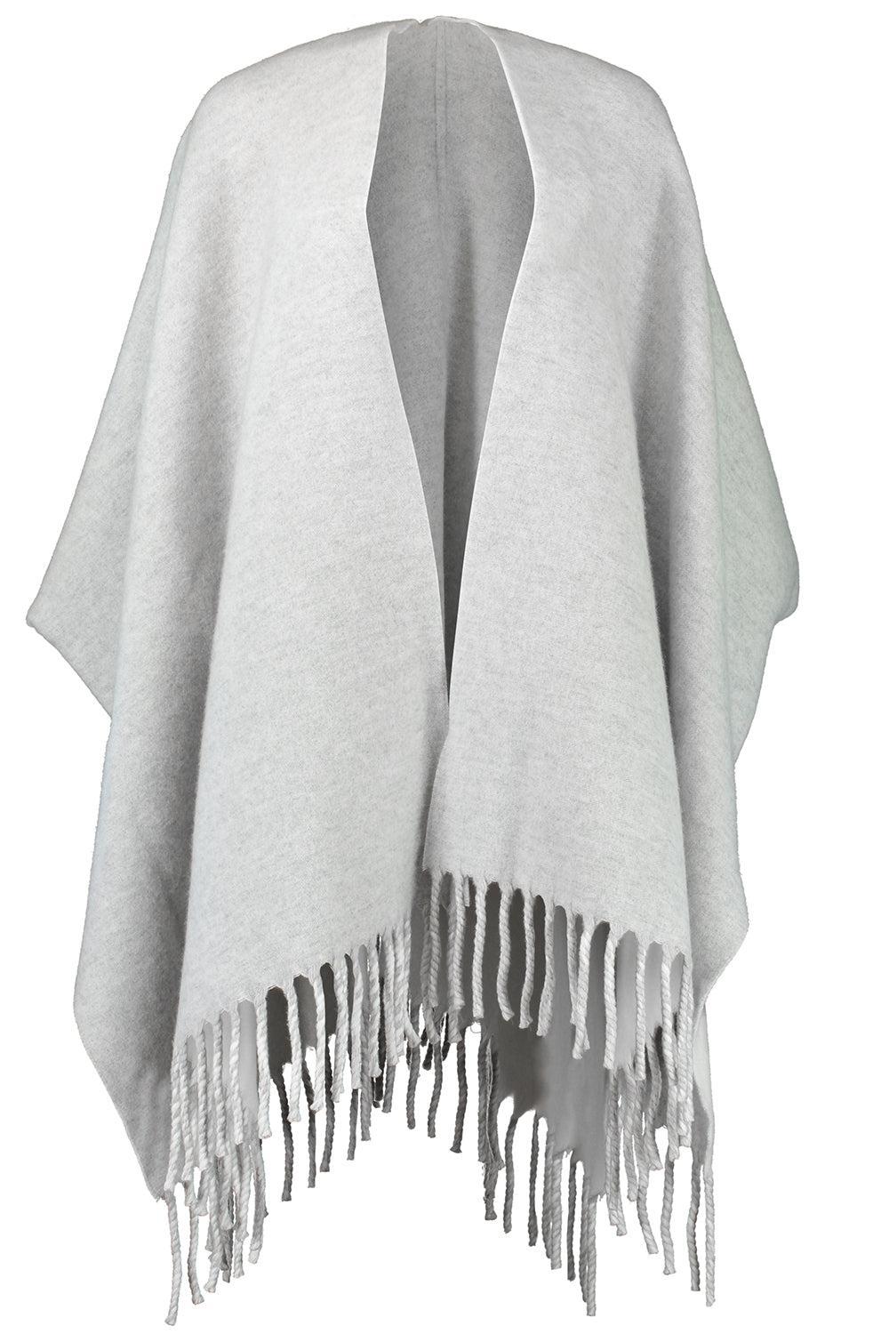 Reversible Double Knit Poncho-PEARLPAN-O/S-CLOTHINGTOPPONCHO-BRUNELLO CUCINELLI
