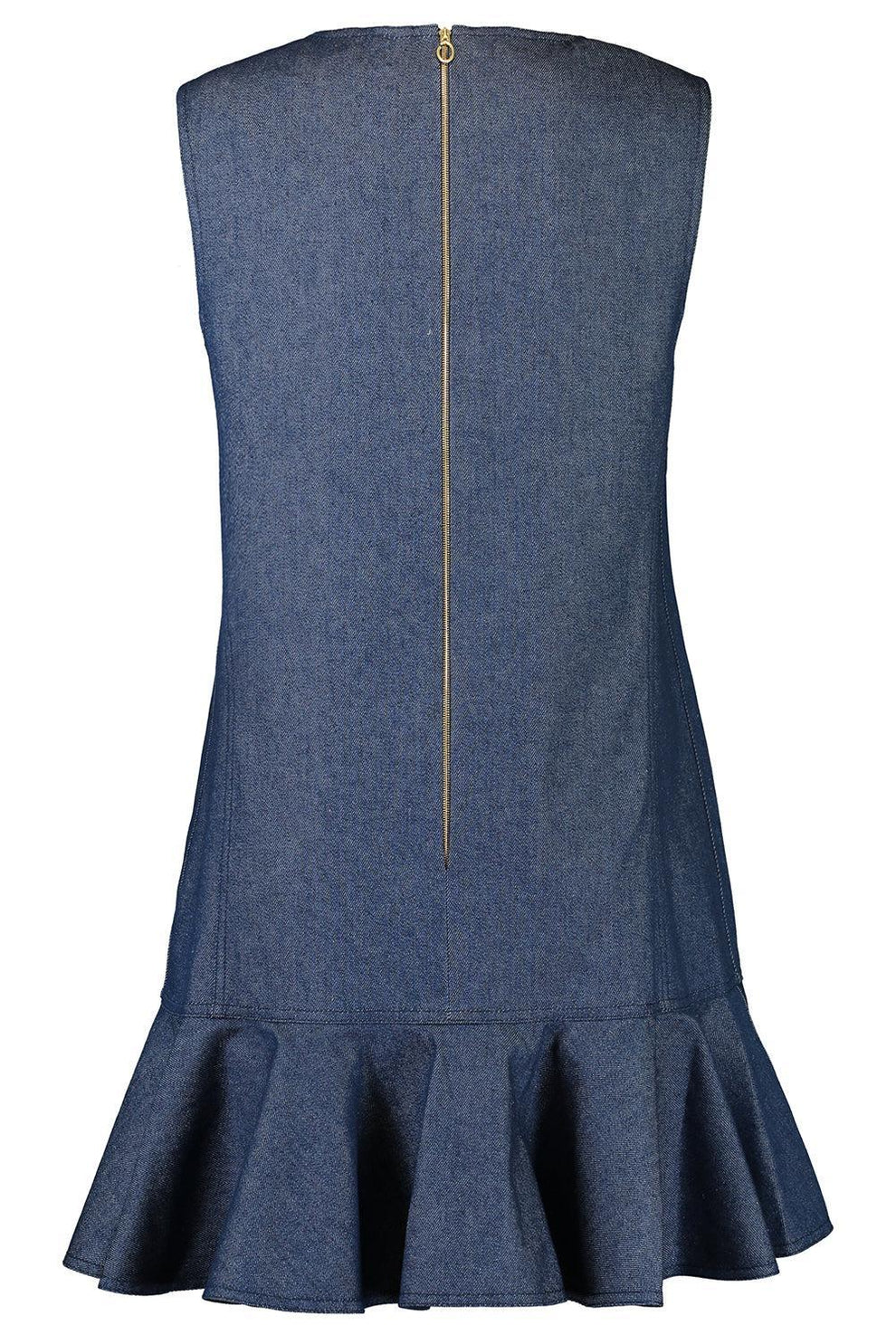 drop waist shift dress Marin Drop Waist Cotton Shift Shirt Mini Dress - LARGE / White
