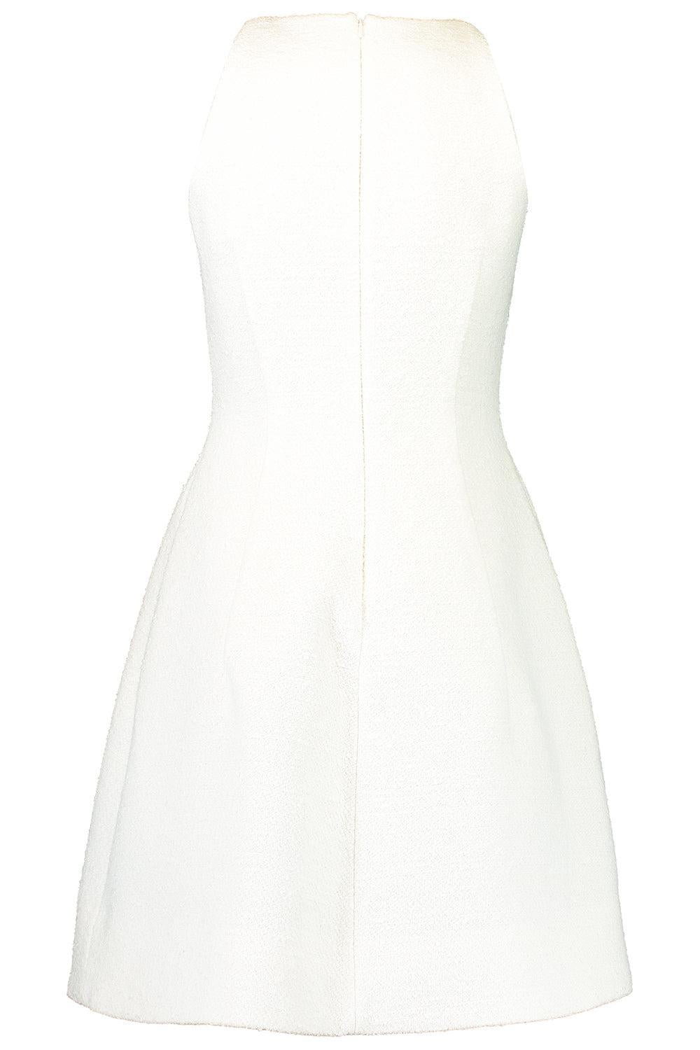 Floral Sleeveless Cocktail Dress-IVORY-6-CLOTHINGDRESSCOCKTAIL-OSCAR DE LA RENTA