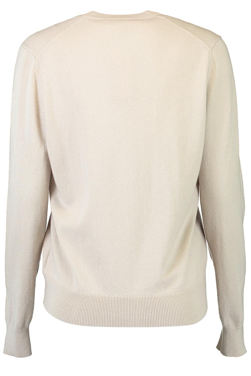 V-Neck Cardigan-OYSTER-XS-CLOTHINGTOPCARDIGAN-MICHAEL KORS COLLECTION