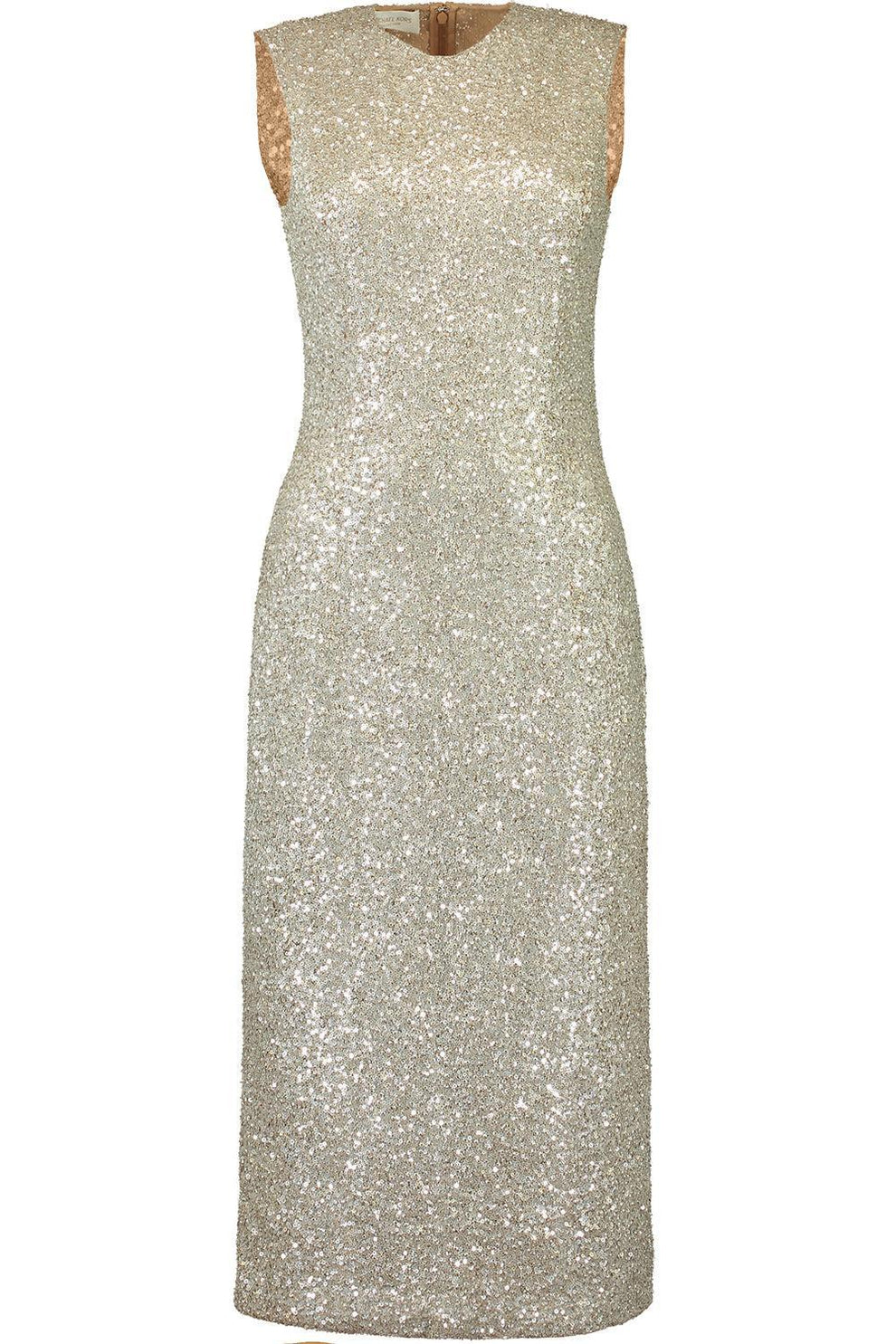 Embroidered Sheath Dress