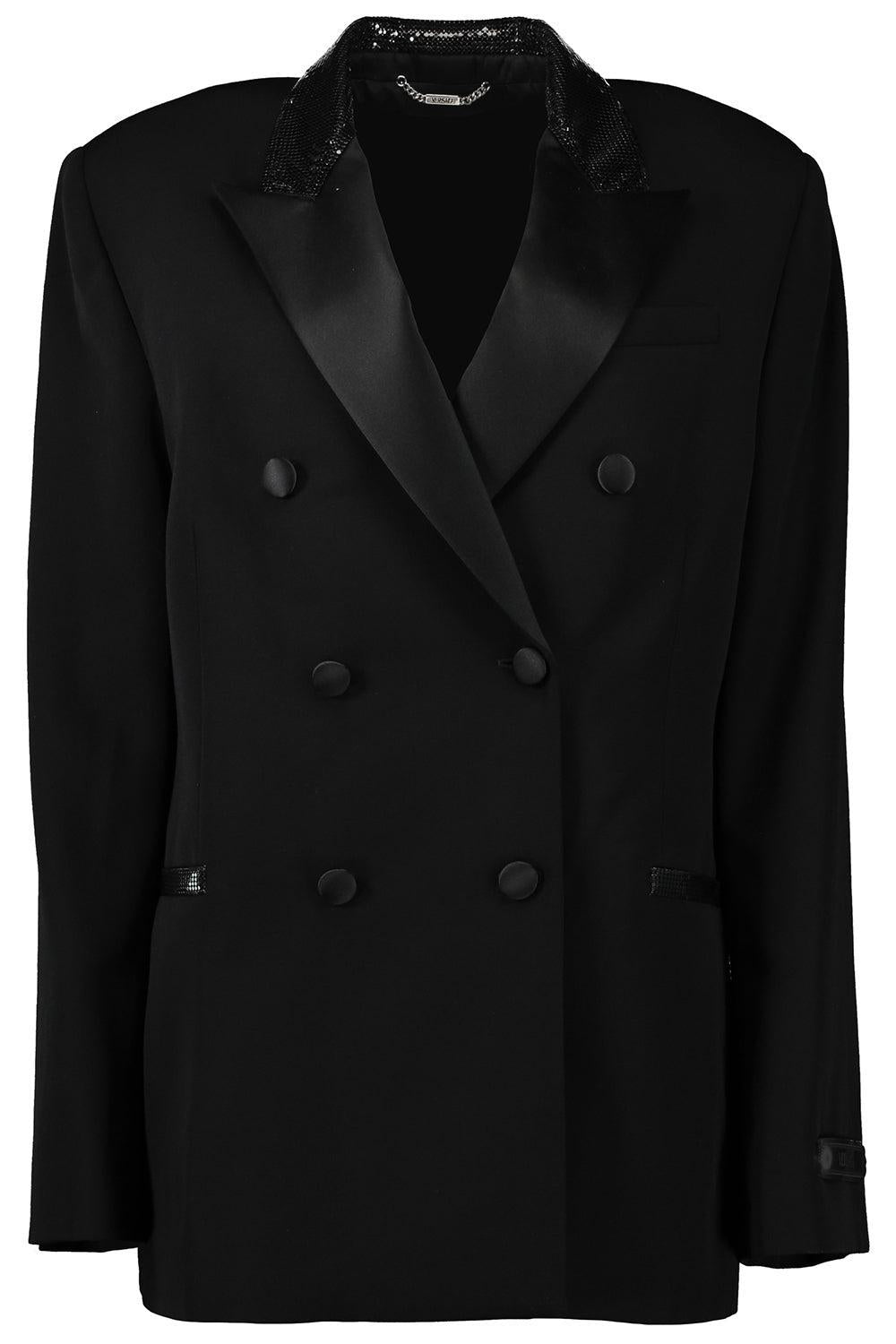 Evening Blazer-BLACK-42-CLOTHINGJACKETBLAZERS-VERSACE