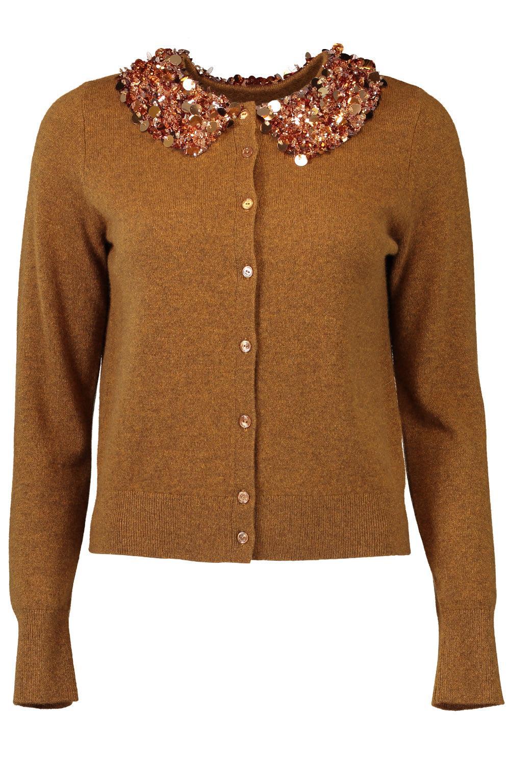 Margaux Cardigan-UMBER-P-CLOTHINGTOPCARDIGAN-ULLA JOHNSON