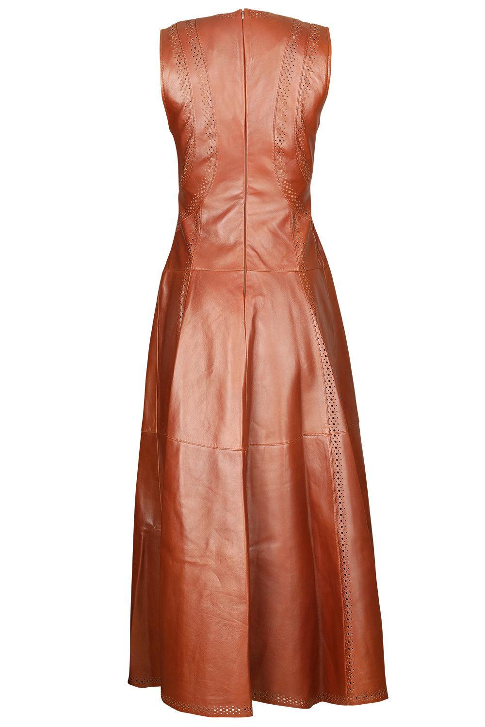 Juliette Midi Dress-WENGE-2-CLOTHINGDRESSCASUAL-ULLA JOHNSON