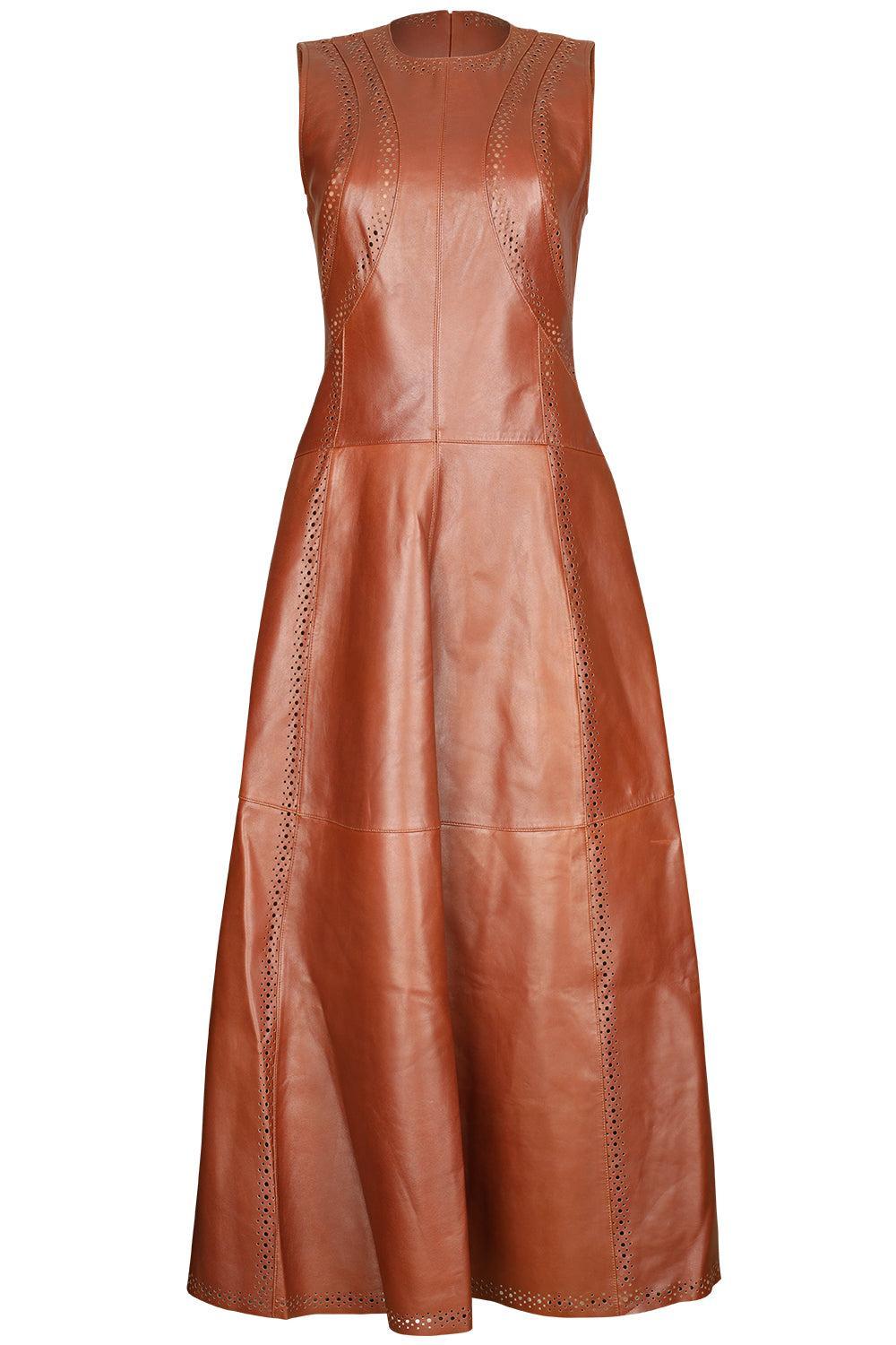 Juliette Midi Dress-WENGE-2-CLOTHINGDRESSCASUAL-ULLA JOHNSON