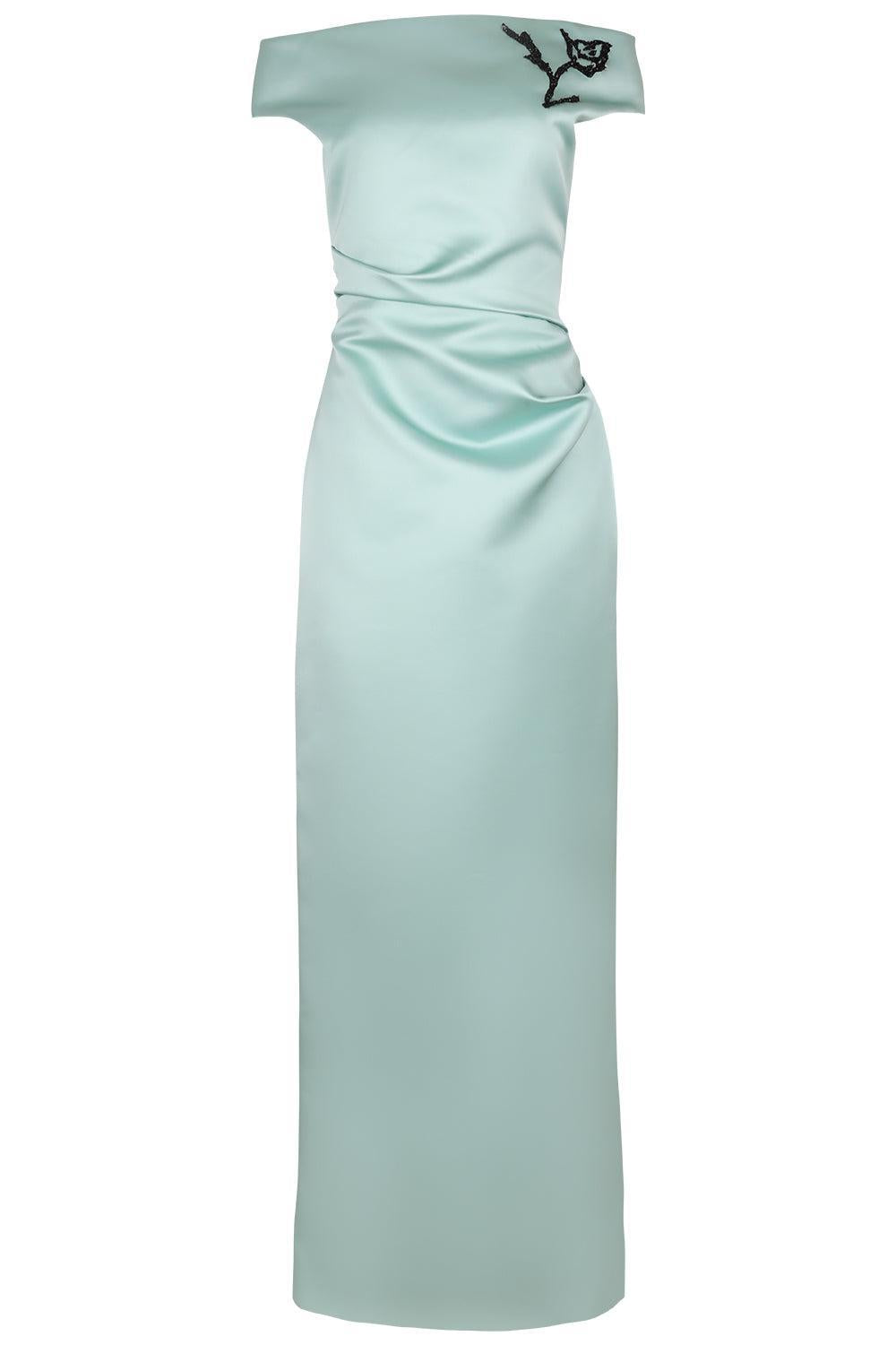 Short Sleeve Gown-MINT-4-CLOTHINGDRESSGOWN-ERDEM