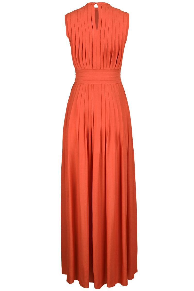 strapless open back dress Giambattista Valli Pleated Maxi Dress