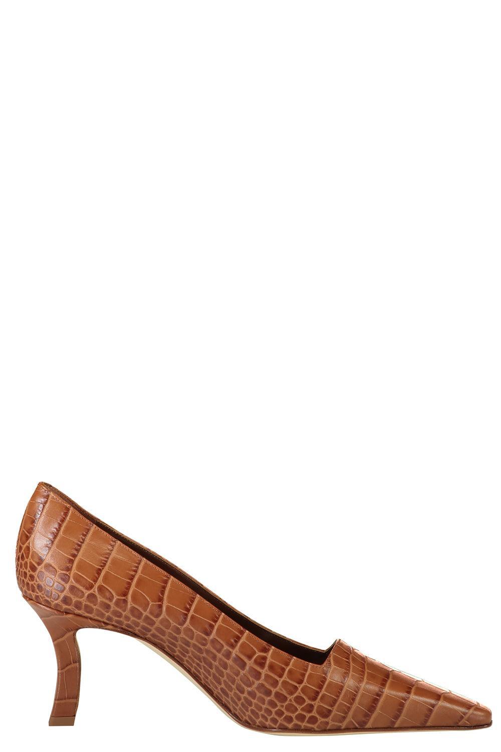 Morailo Pump - Medium Brown Croc-MBROWN-37-SHOEPUMP-MANOLO BLAHNIK