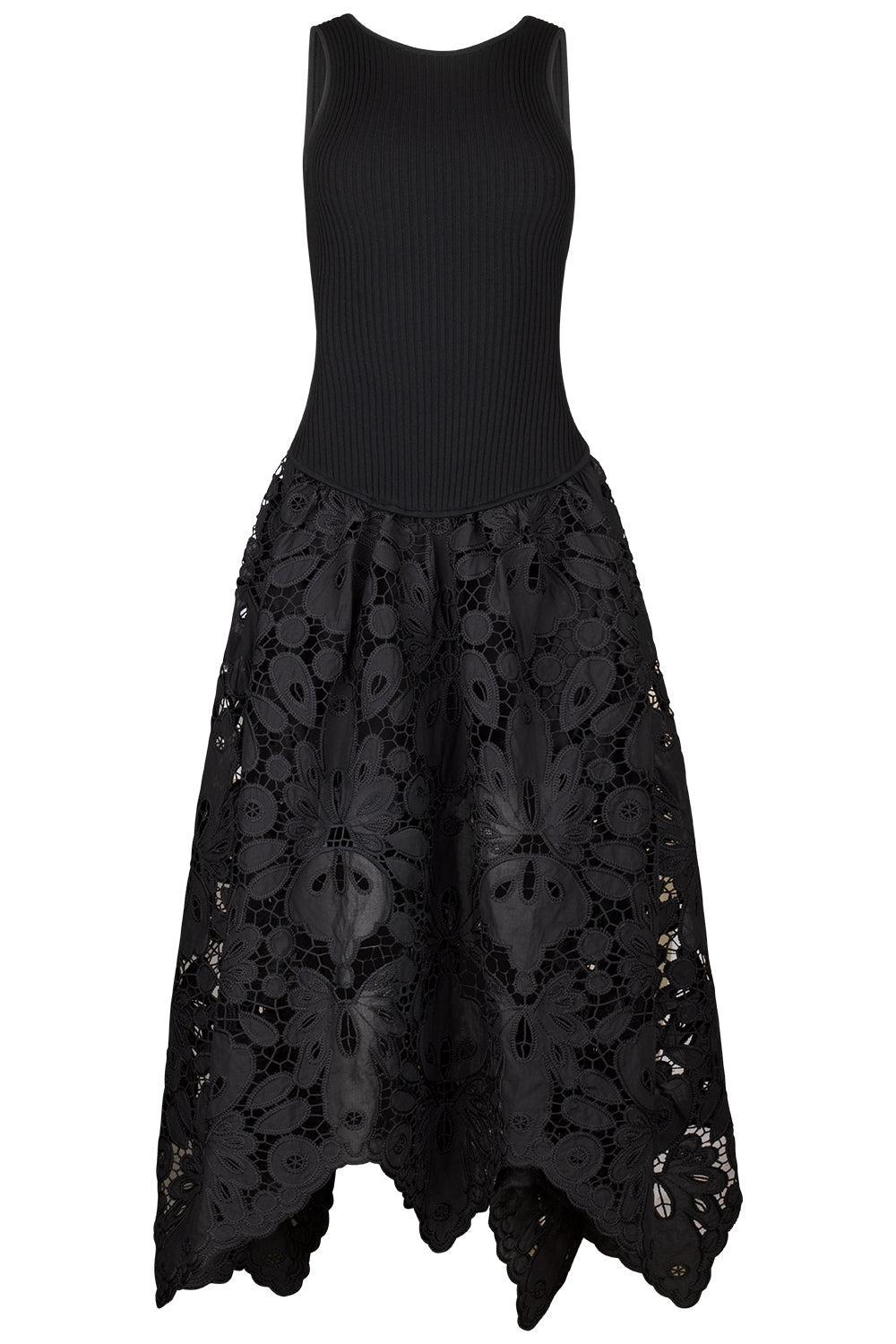 Atlas Midi Dress-BLACK-XS-CLOTHINGDRESSCASUAL-AJE