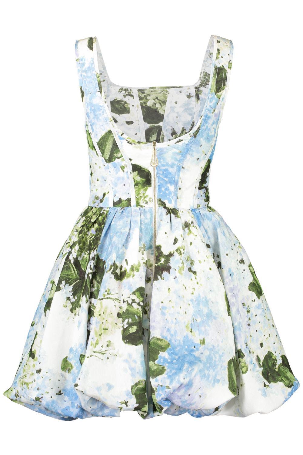 Suzette Mini Dress-BLUE HYDRANGE-0-CLOTHINGDRESSCASUAL-AJE