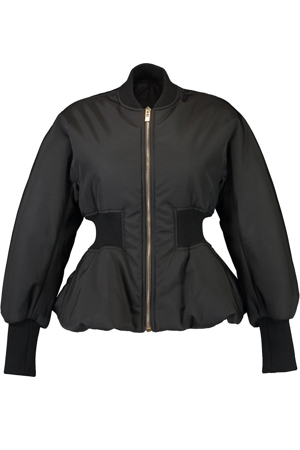Peplum Bomber-NOIR-36-CLOTHINGJACKETCASUAL-ALAÏA