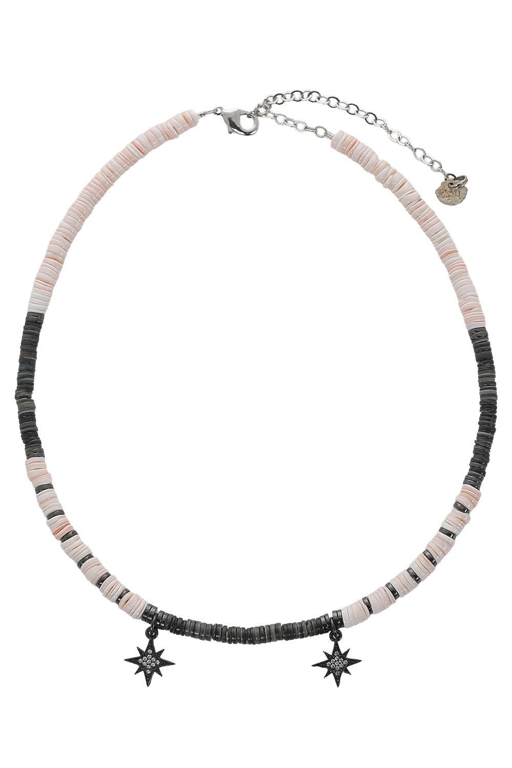 Blush Notte Black Stars Necklace-BLACK/WHITE-JEWELRYBOUTIQUENECKLACE O-HIJAS DE PUKA