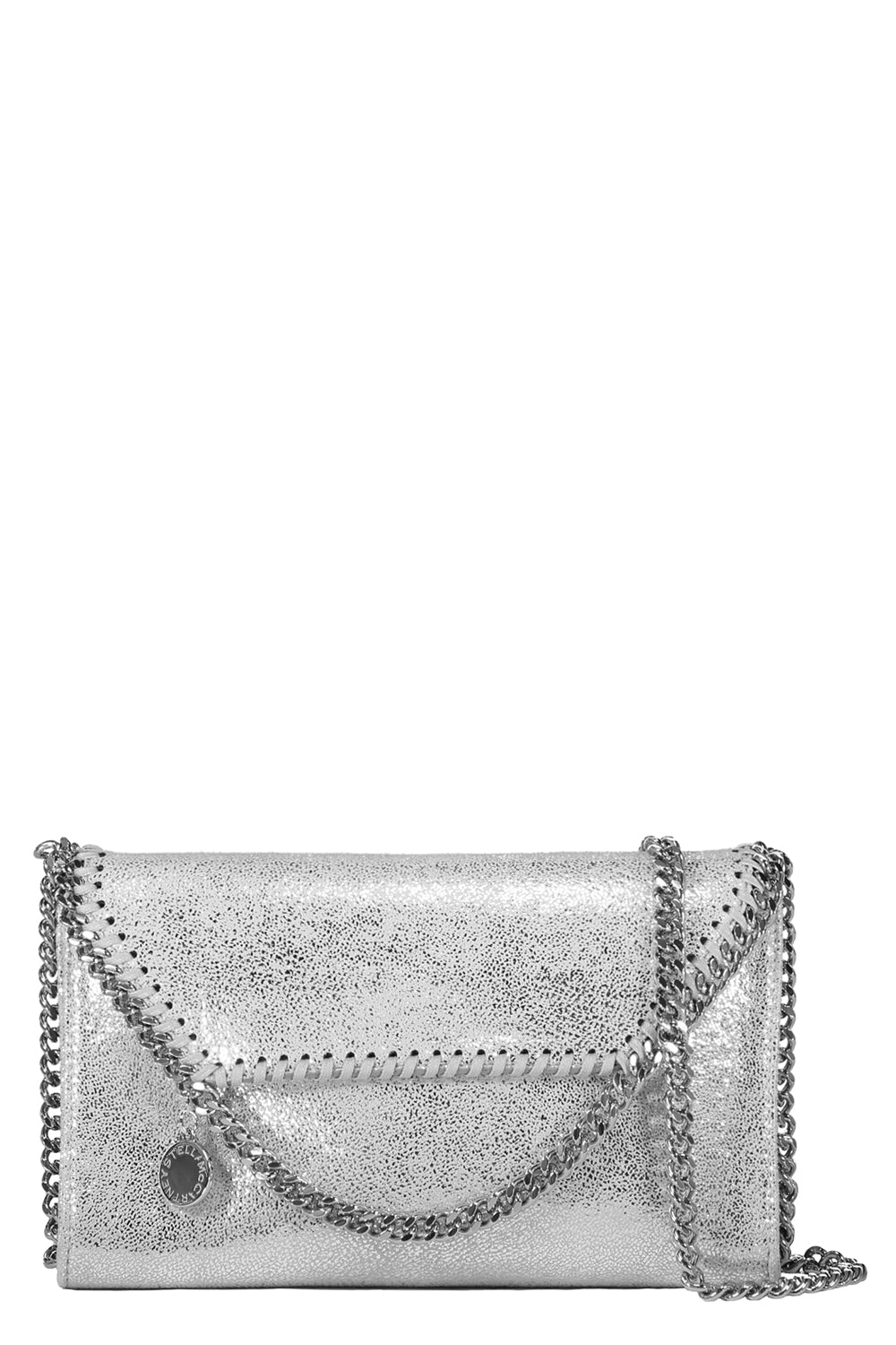 Mini Eco Shiny Dotted Crossbody Bag-SILVER-HANDBAGSHOULDER-STELLA MCCARTNEY