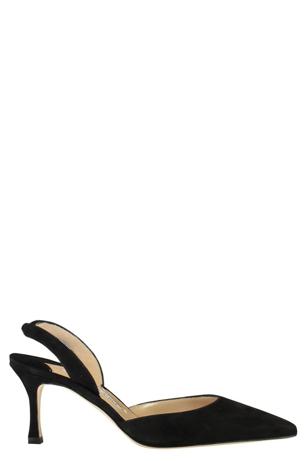 Carolyne Pump 70 - Black Suede-BLACK-35-SHOEPUMP-MANOLO BLAHNIK