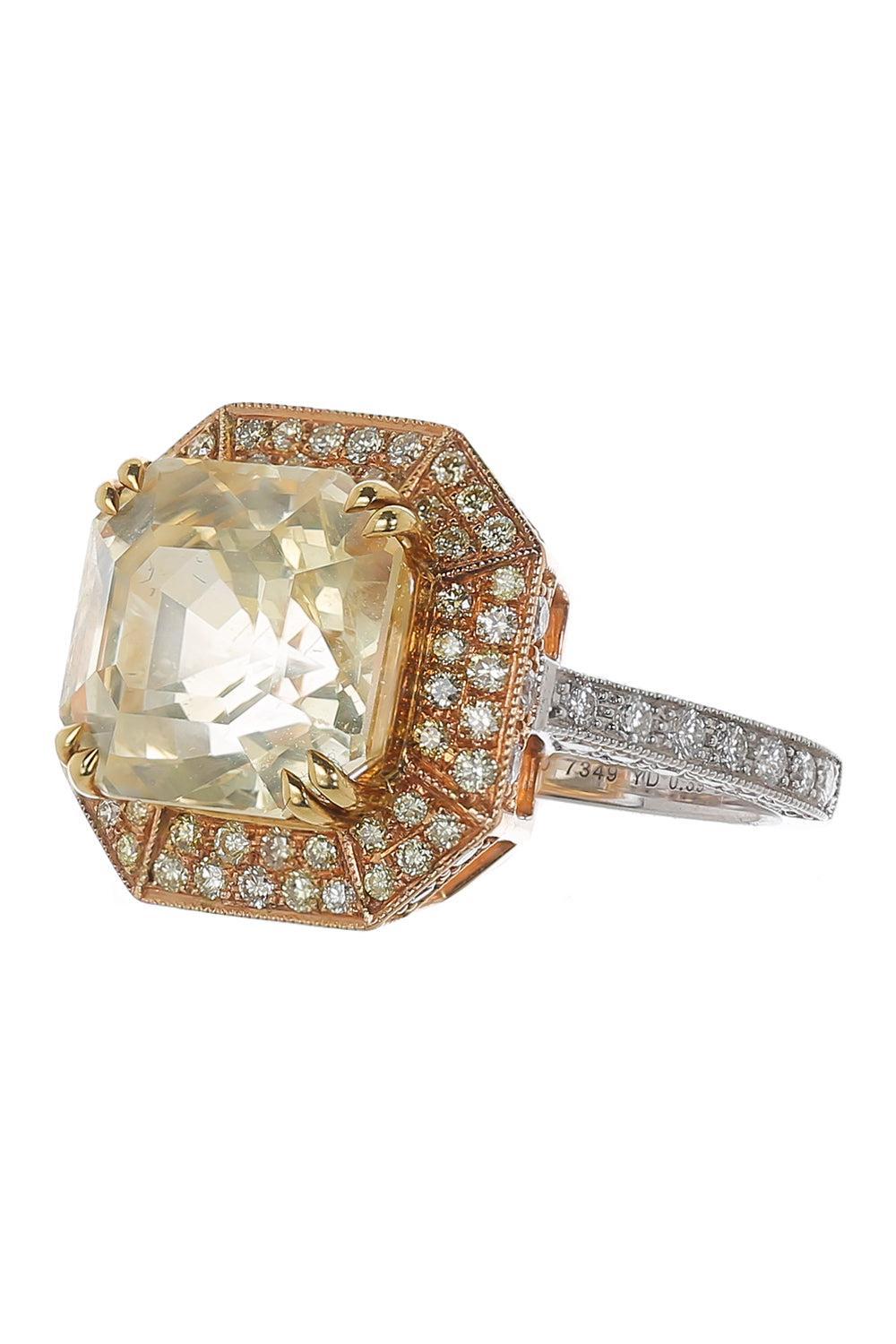 Yellow Sapphire Diamond Ring-WHITE GOLD-6.25-JEWELRYFINE JEWELRING-ALEXANDER LAUT