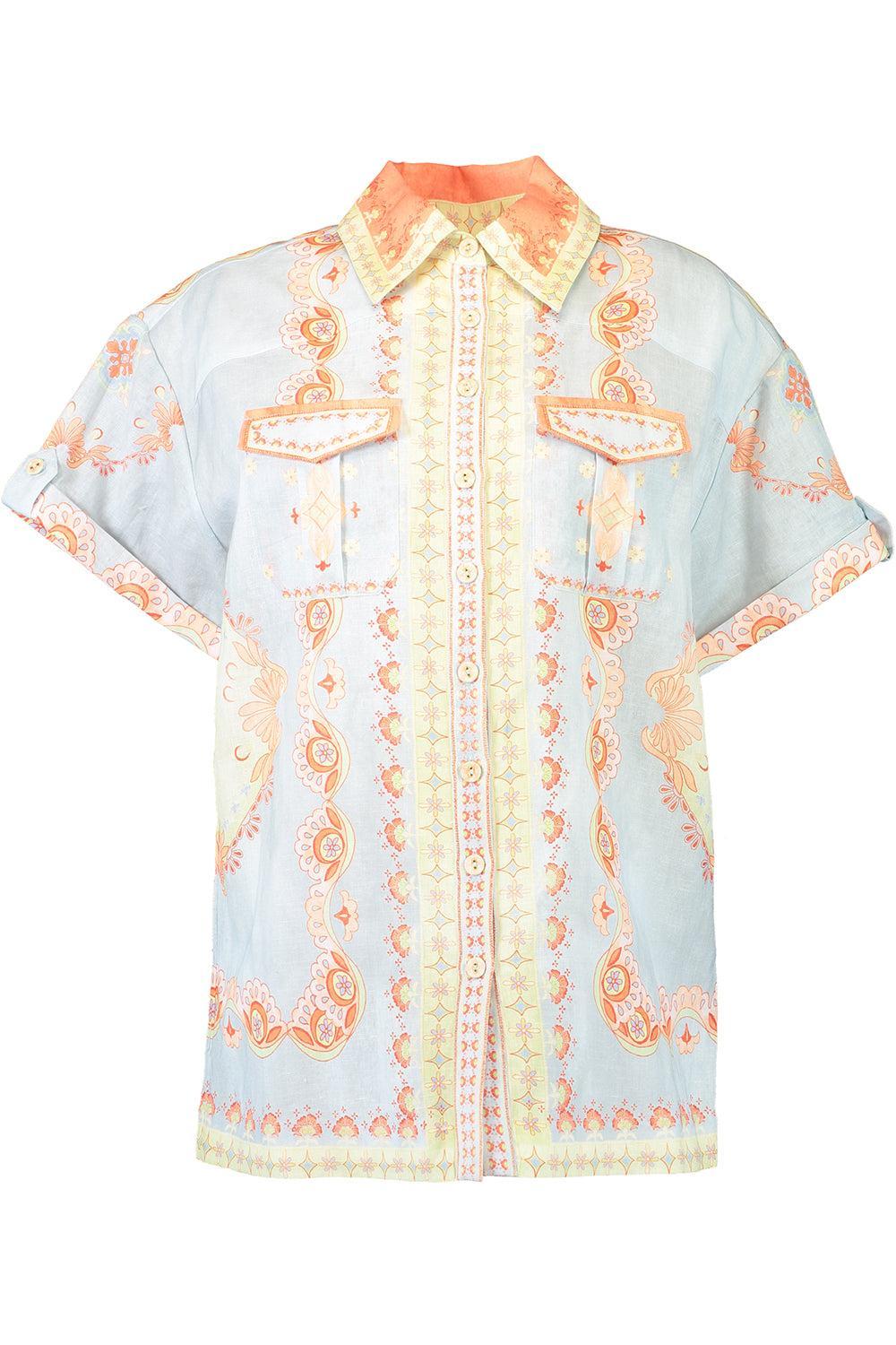Matthiola Oversized Tee-MULTI-0-CLOTHINGTOPBLOUSE-KATE FORD