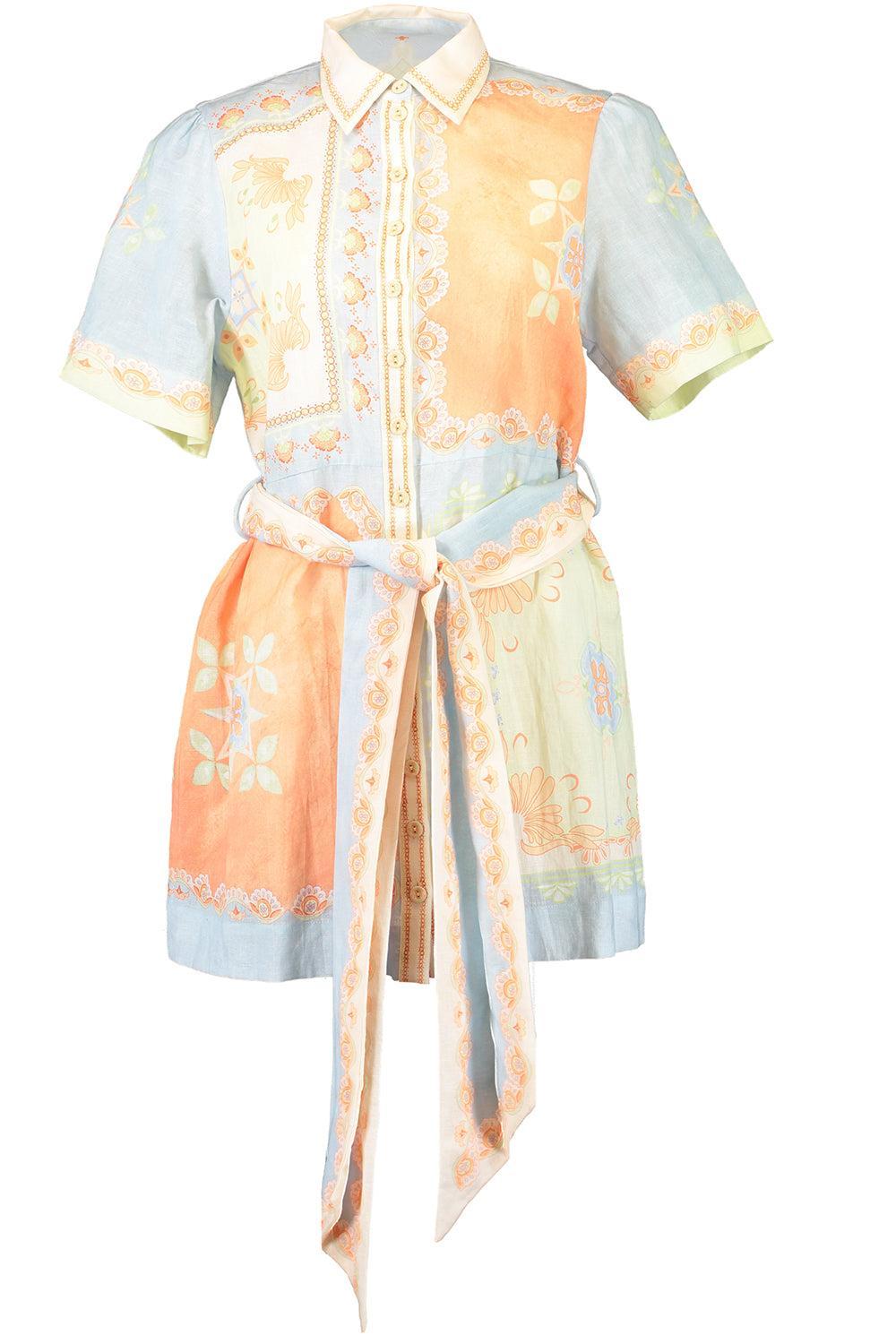Matthiola Shirt Dress-MULTI-0-CLOTHINGDRESSCASUAL-KATE FORD