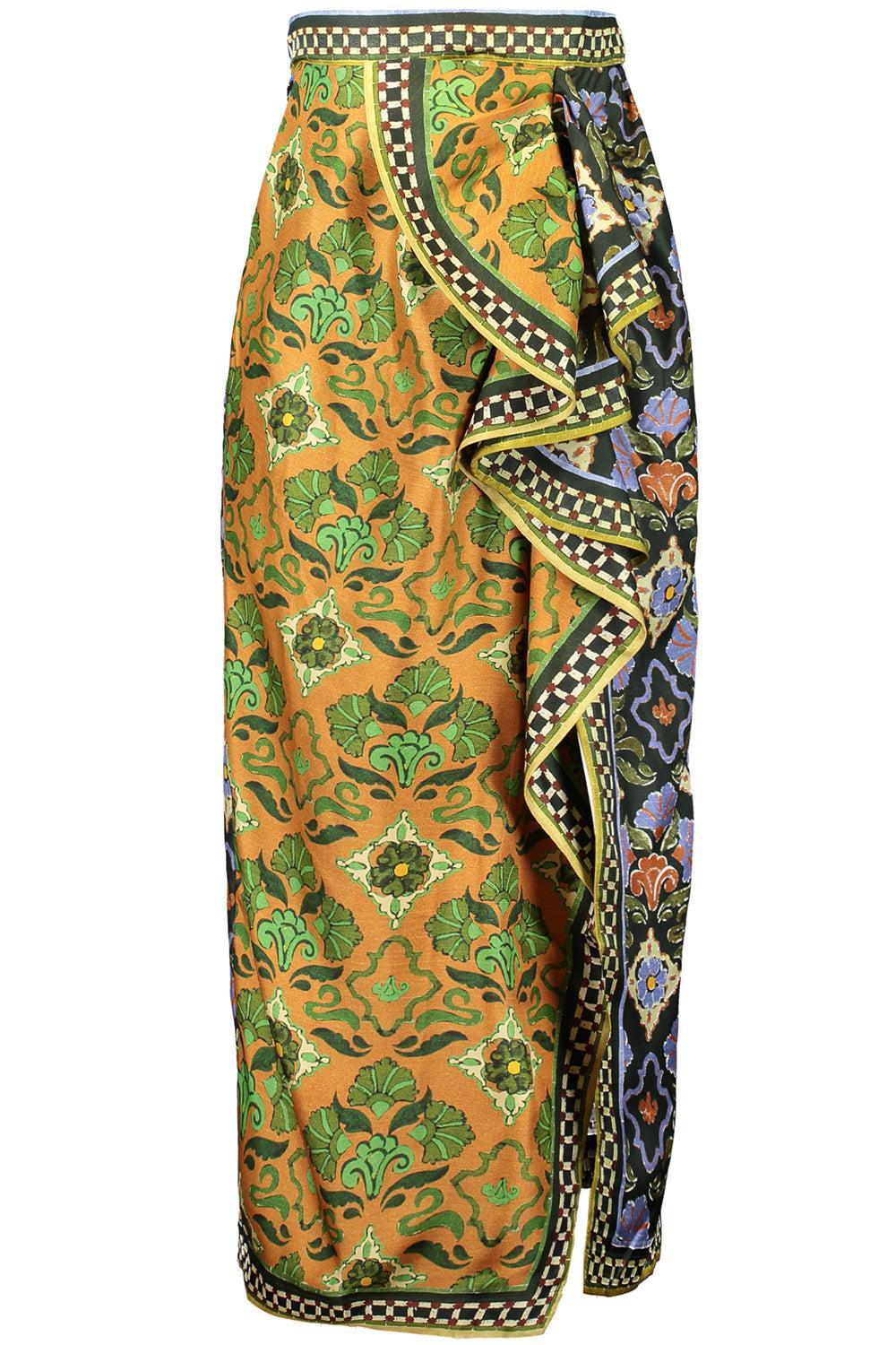Cece Spliced Silk Skirt-MULTI-2-CLOTHINGSKIRTMIDI-ALEMAIS