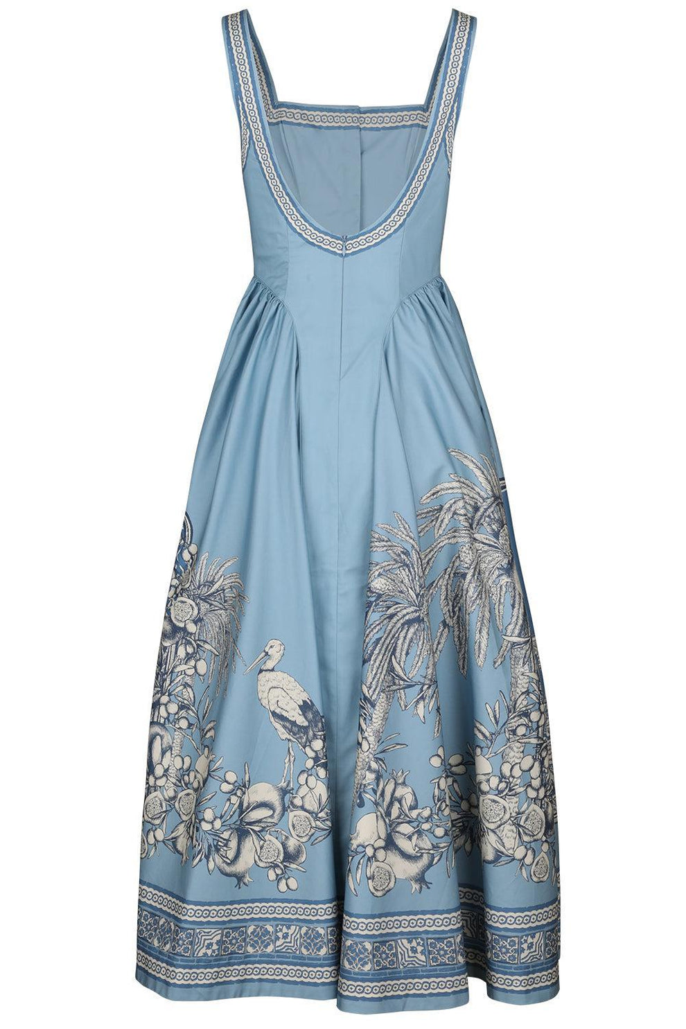 ALeMAIS Women's Villa Romantica Midi Dress | Blue | 10