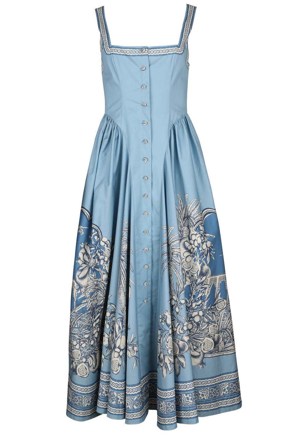 chinese dress ladies ALEMAIS~ Hazel embroidered midi dress main image 1