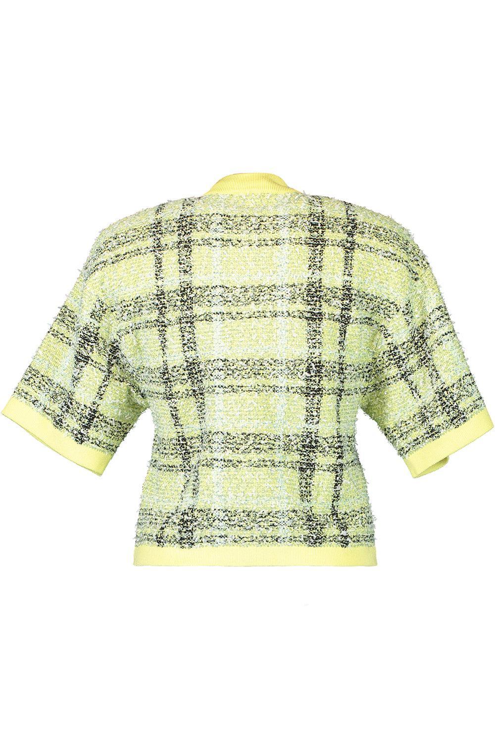Buttoned Shiny Top-PLJAUVER-36-CLOTHINGTOPKNITS-BALMAIN