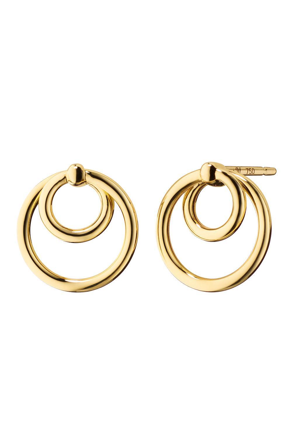 Round Double Hoop Infinity Earrings-YELLOW GOLD-JEWELRYFINE JEWELEARRING-MONICA RICH KOSANN
