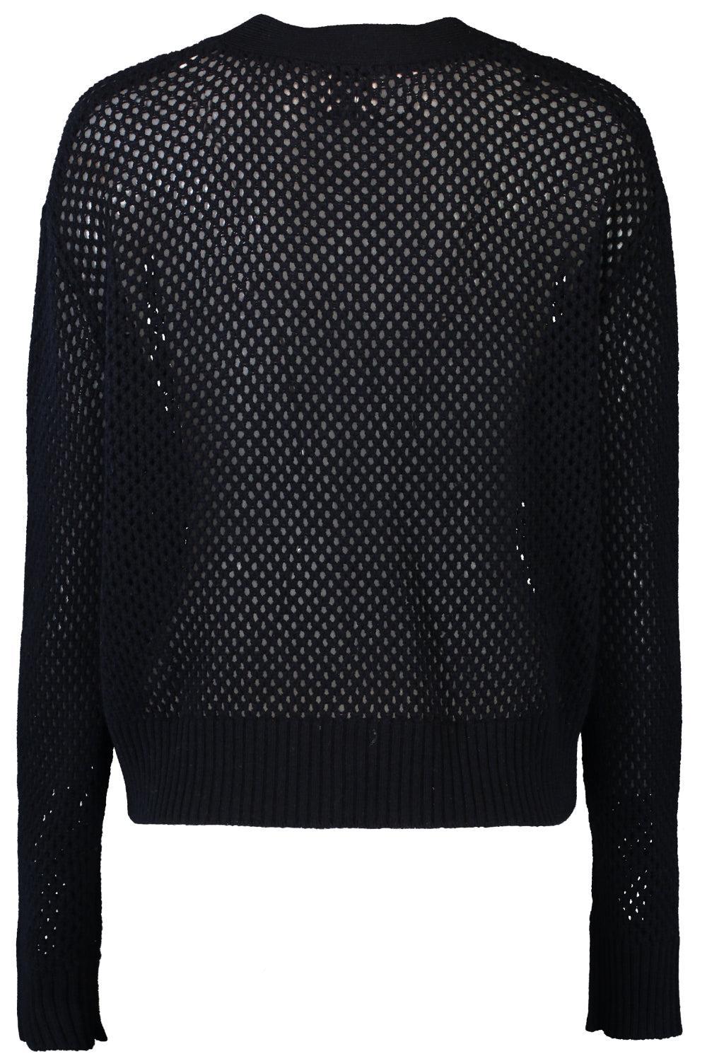 V Neck Cardigan - Deep Night-DEEPNGHT-XS-CLOTHINGTOPCARDIGAN-ALLUDE