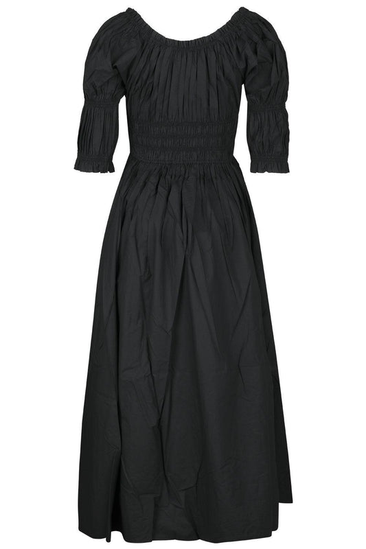 Ischia Midi Dress-BLACK-XS-CLOTHINGDRESSCASUAL-DOEN