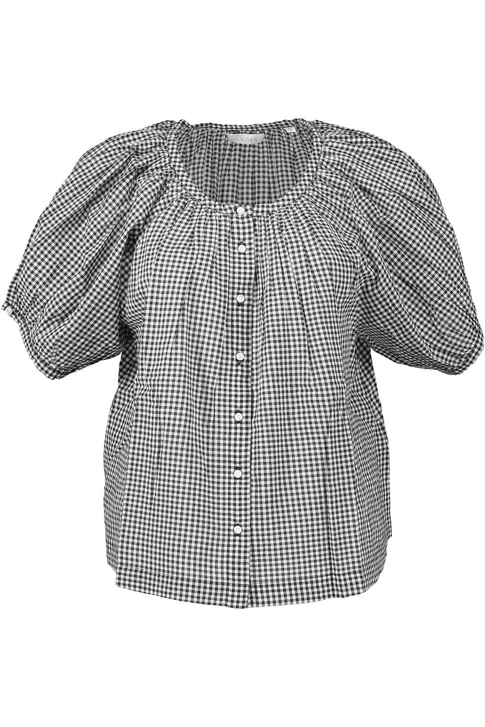 June Blouse-NVGINGHM-XS-CLOTHINGTOPBLOUSE-DOEN