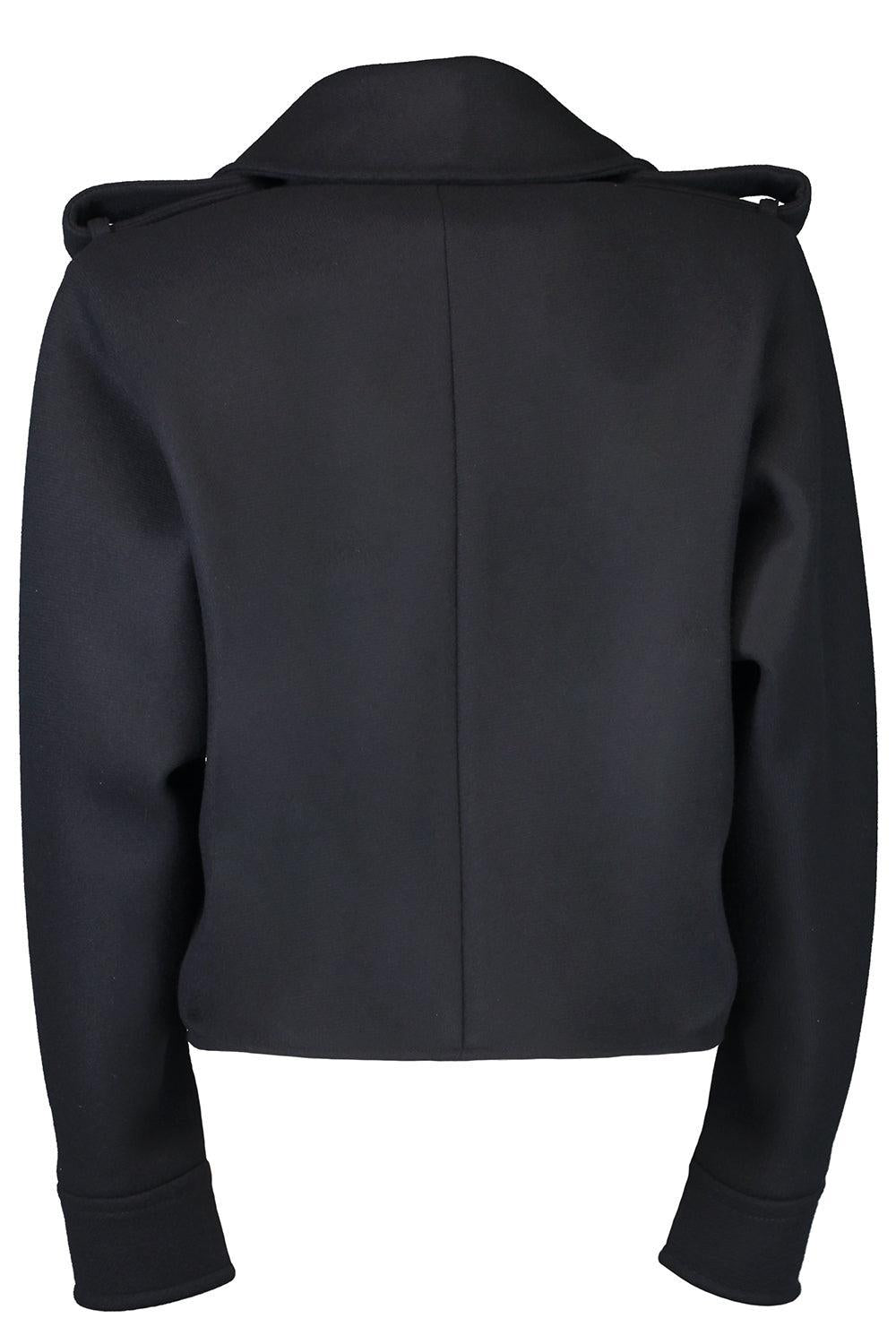 Melton Coat-NAVY-36-CLOTHINGJACKETCROPPED-GIVENCHY