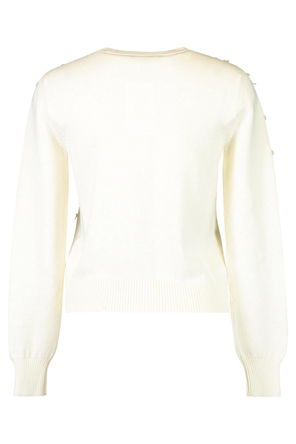 Mother of Pearl Embroidered Cardigan-IVORY-XS-CLOTHINGTOPCARDIGAN-OSCAR DE LA RENTA