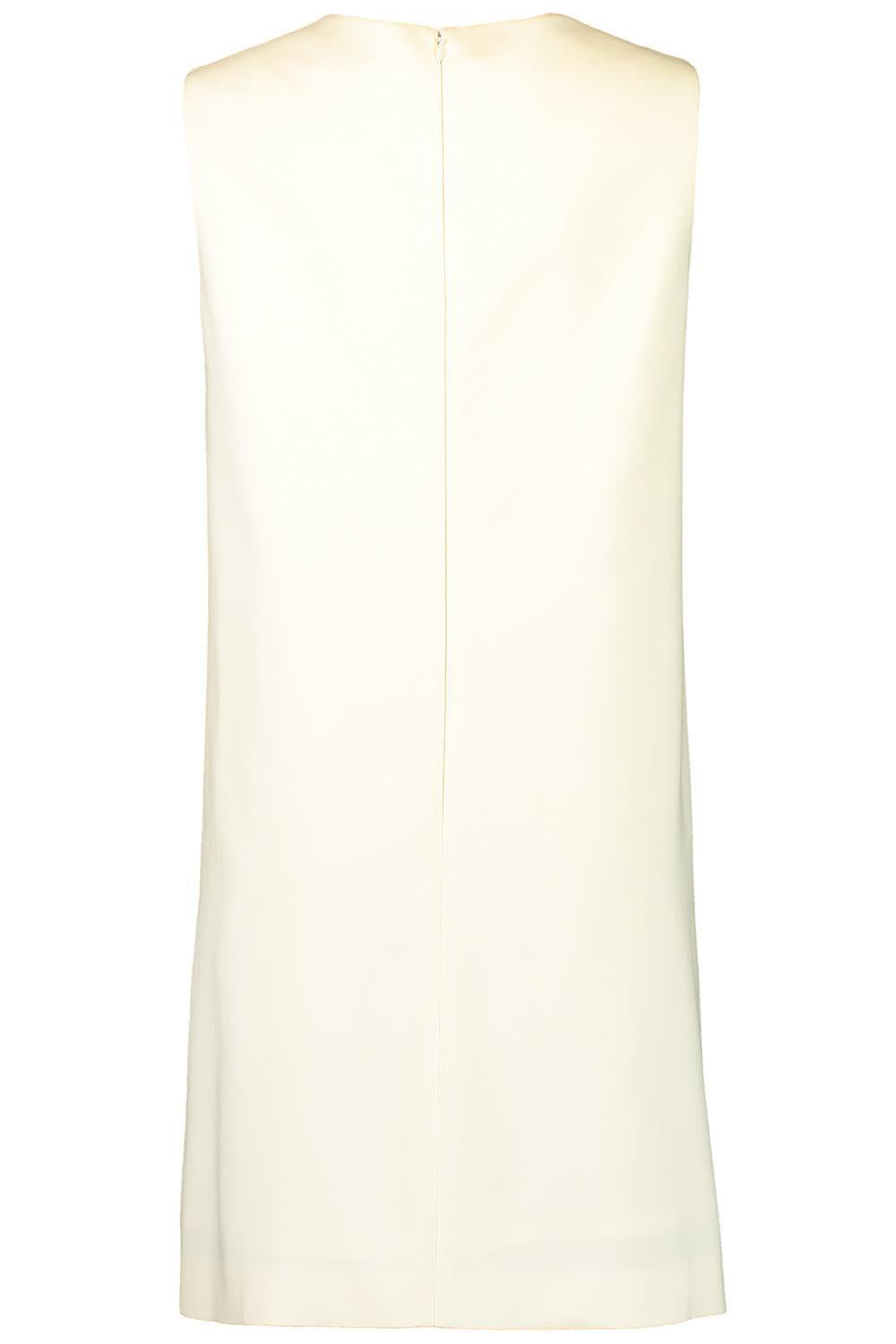 Sleeveless Alliums Print Dress-BLUE/WHITE-2-CLOTHINGDRESSCASUAL-OSCAR DE LA RENTA