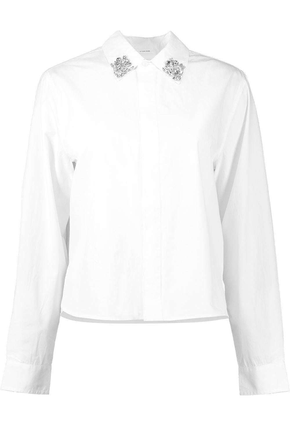 The Honor Shirt - White-WHITE-XS-CLOTHINGTOPBLOUSE-MOTHER