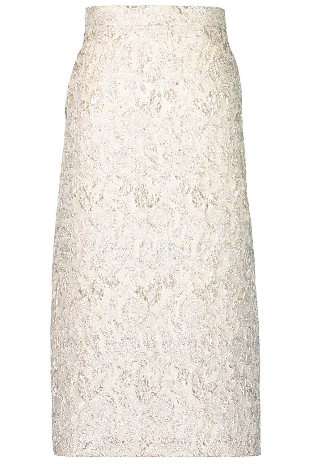Venice Midi Skirt-CHAMPAGNE-38-CLOTHINGSKIRTMIDI-LUNATICA