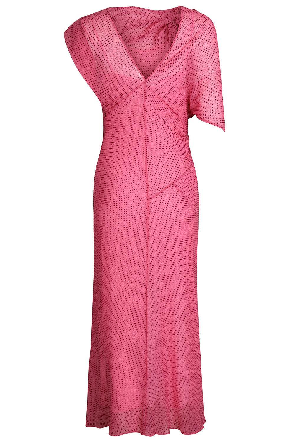 French Draped Dress-RASPBRRY-2-CLOTHINGDRESSCASUAL-SCANLAN THEODORE