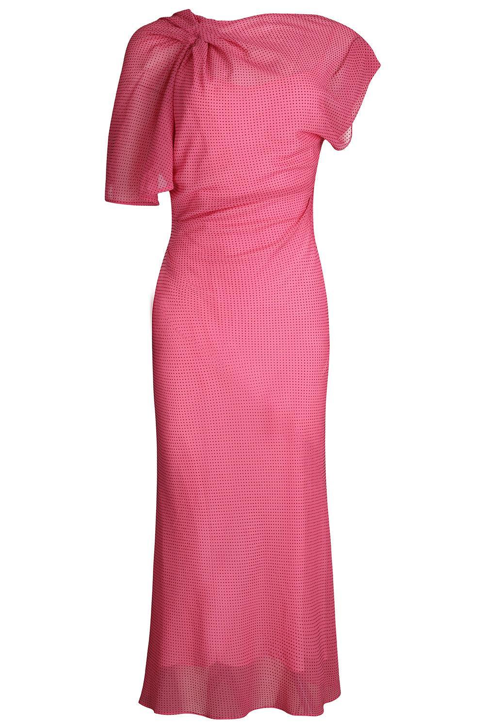 French Draped Dress-RASPBRRY-2-CLOTHINGDRESSCASUAL-SCANLAN THEODORE