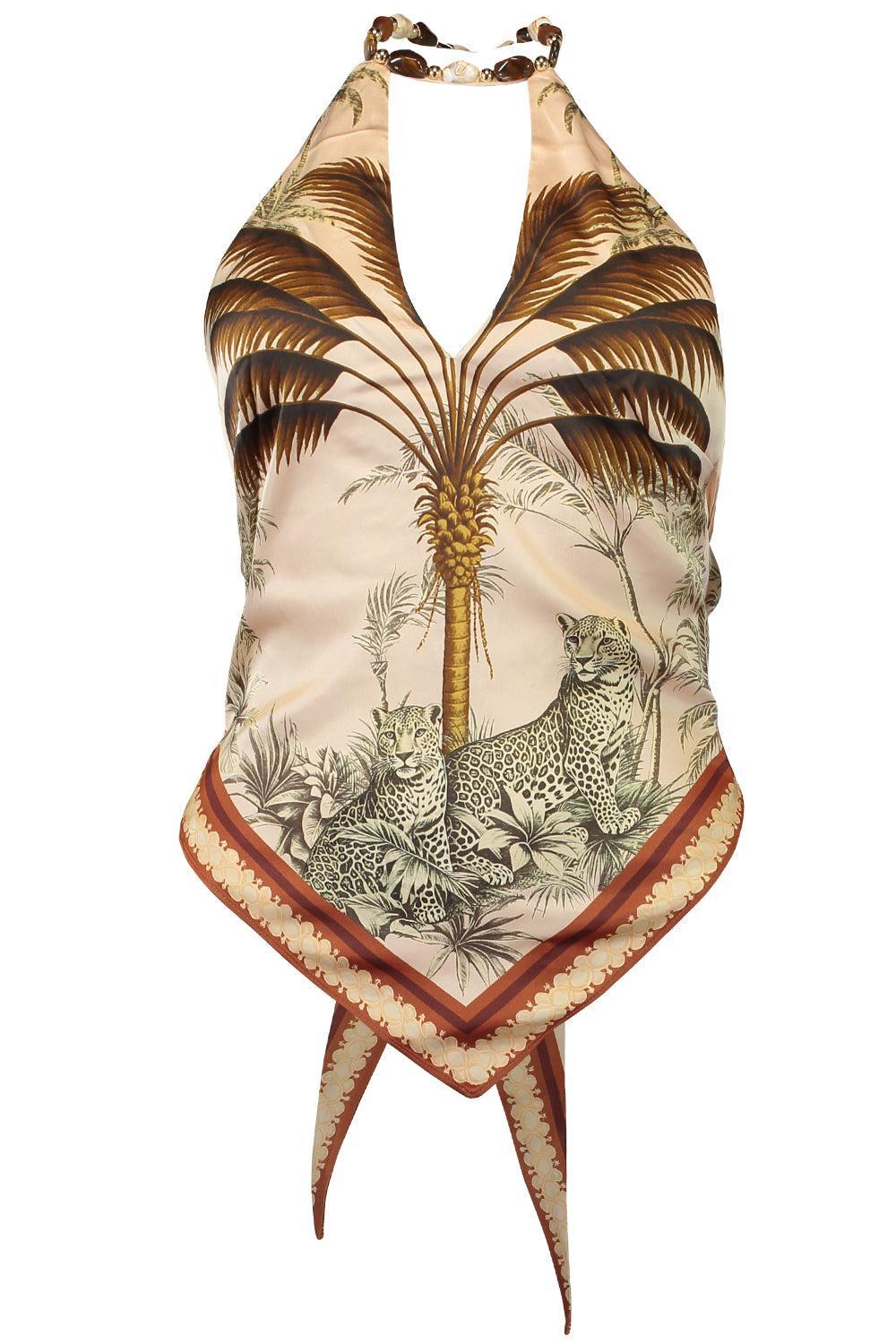 Zaphire Top-OCHRPALM-XS-CLOTHINGTOPBLOUSE-RETROFETE