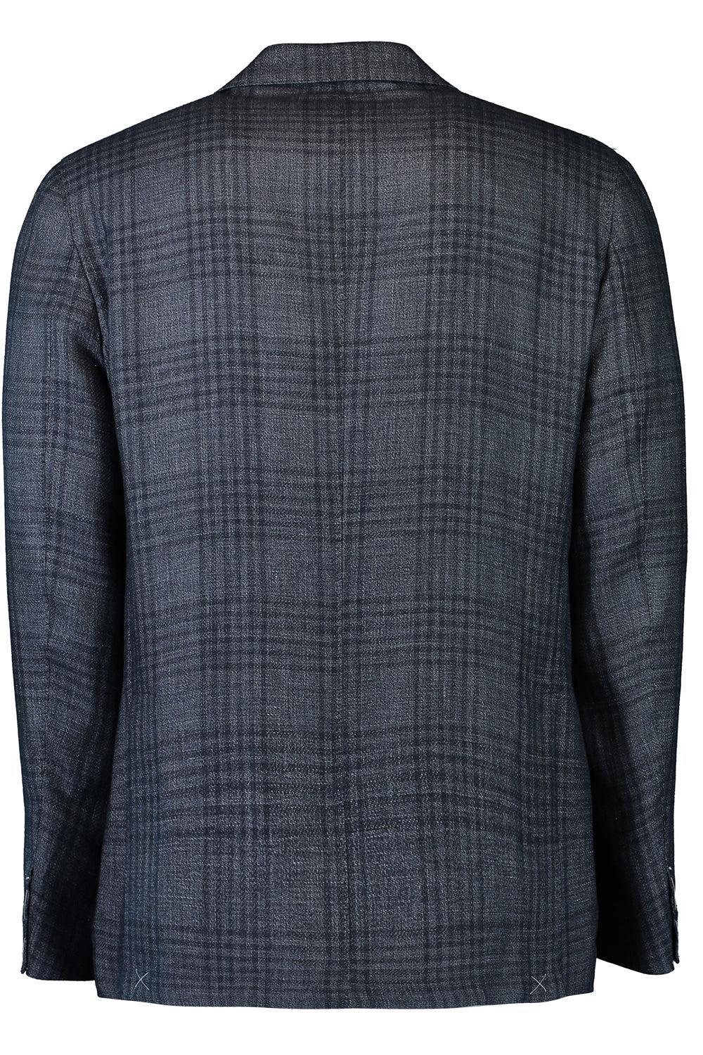 Single Breasted Soft Jacket - Blue-BLUE-50-MENSCLOTHINGJACKET-ELEVENTY