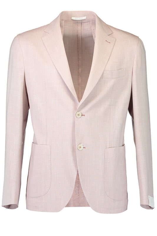 Single Breasted Soft Jacket - Pink