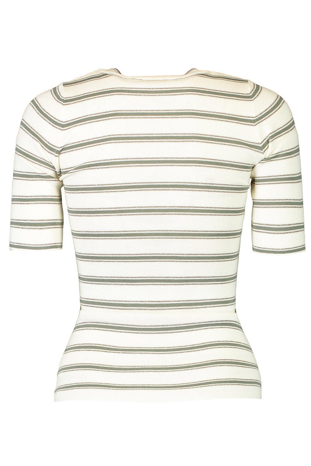 Rib Stripe Sweater-WHITE-XS-CLOTHINGTOPKNITS-BRUNELLO CUCINELLI