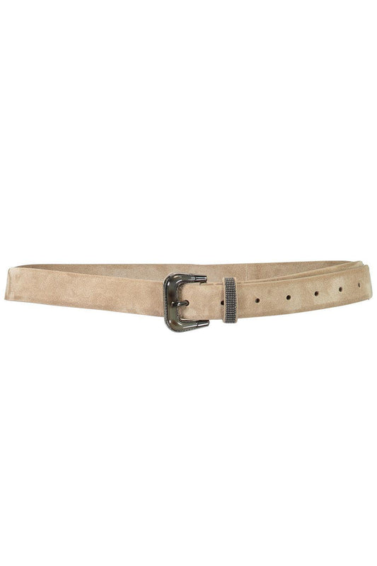 Mini Horn Frame Belt-BROWN-S-ACCESSORIEBELTS-BRUNELLO CUCINELLI
