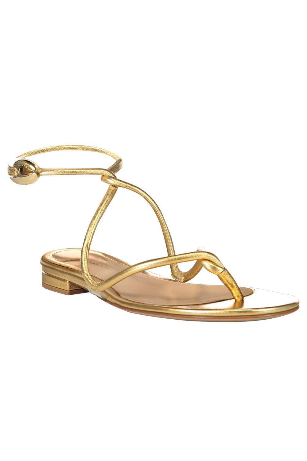 Black Mamba Flat-GOLD-36-SHOEFLAT SHOE-GIANVITO ROSSI