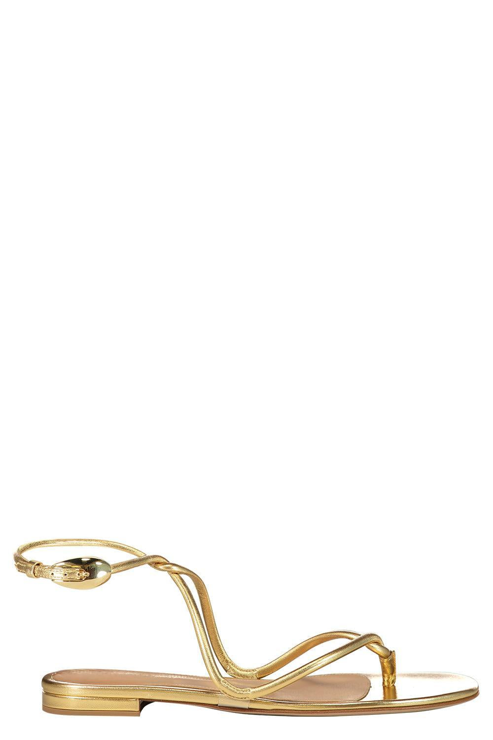 Black Mamba Flat-GOLD-36-SHOEFLAT SHOE-GIANVITO ROSSI