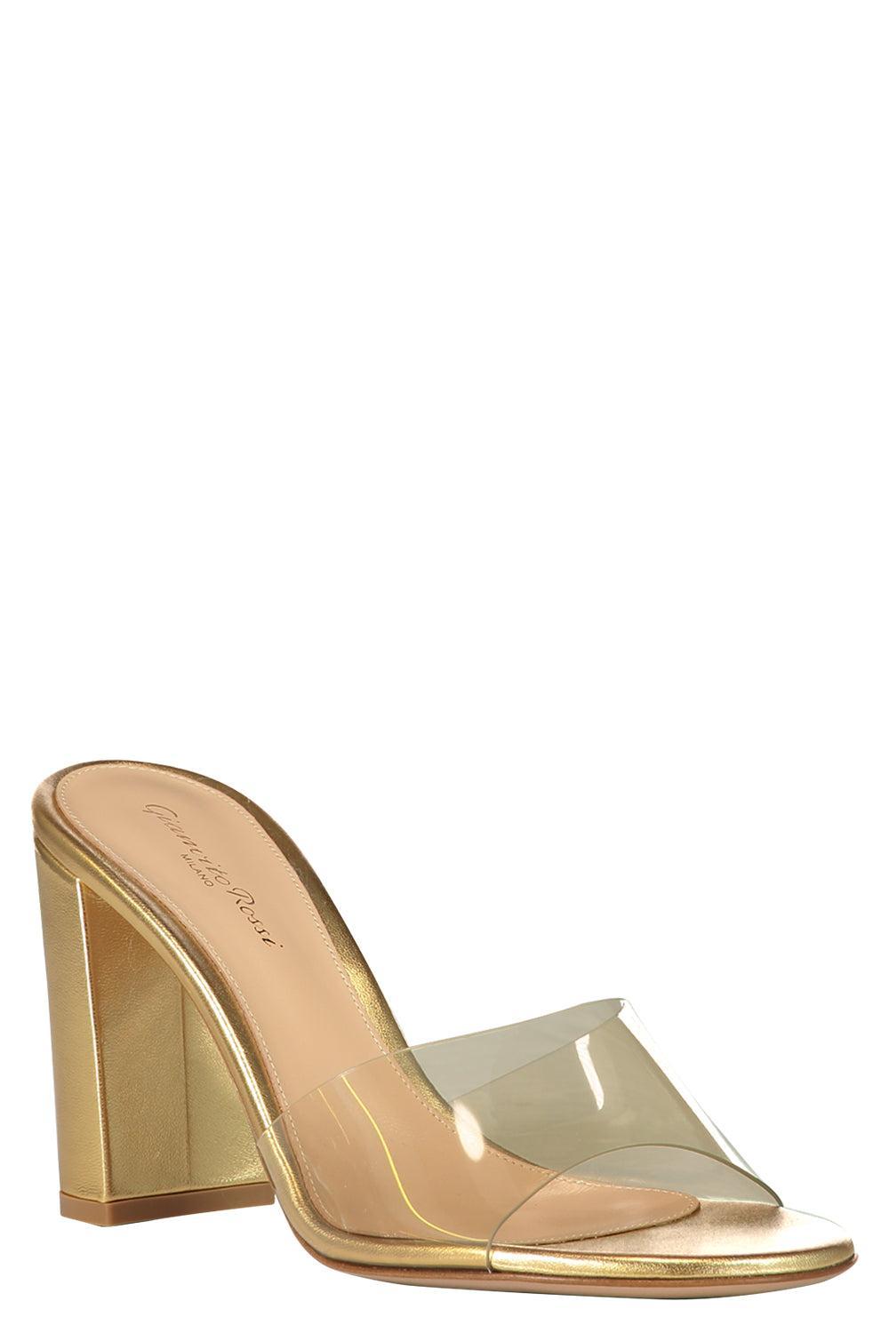 Glass Pump 85-GOLD-36.5-SHOEPUMP-GIANVITO ROSSI