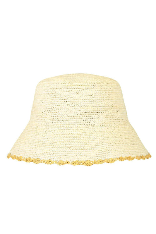 Sierra Bucket Hat - Yellow-BROWN-S-ACCESSORIEHEADWEAR-AMOR Y MEZCAL