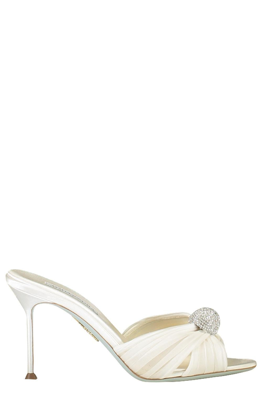 Mystery Mule 85 - White-WHITE-36.5-SHOEMULE-AQUAZZURA