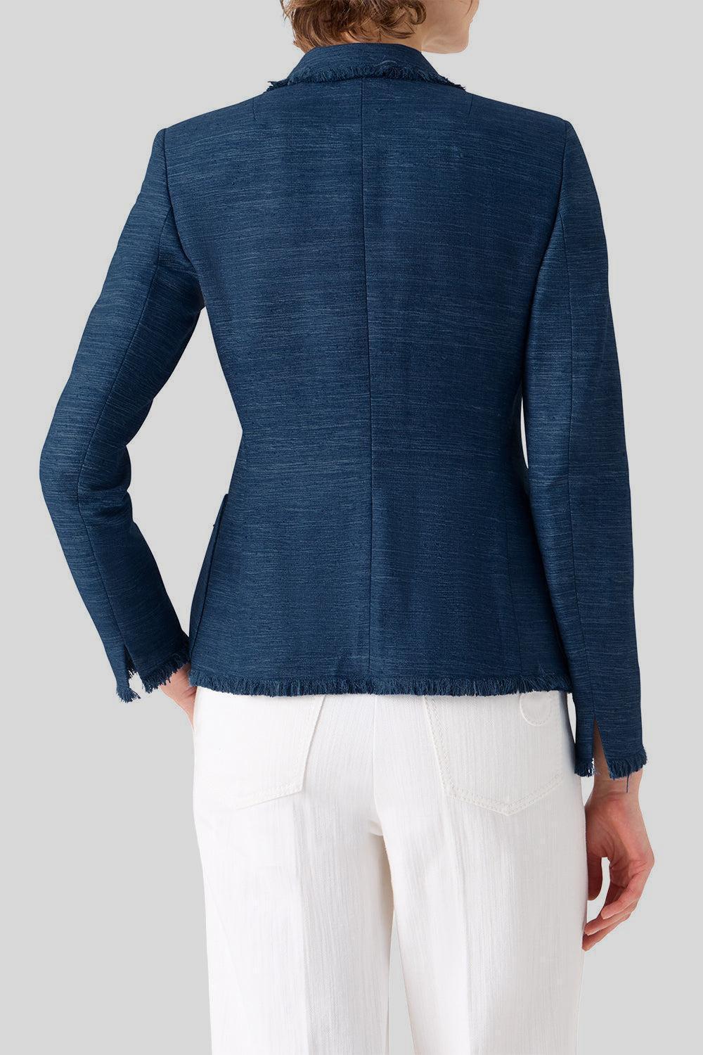 Fitted Blazer-BLUE-4-CLOTHINGJACKETBLAZERS-AKRIS PUNTO