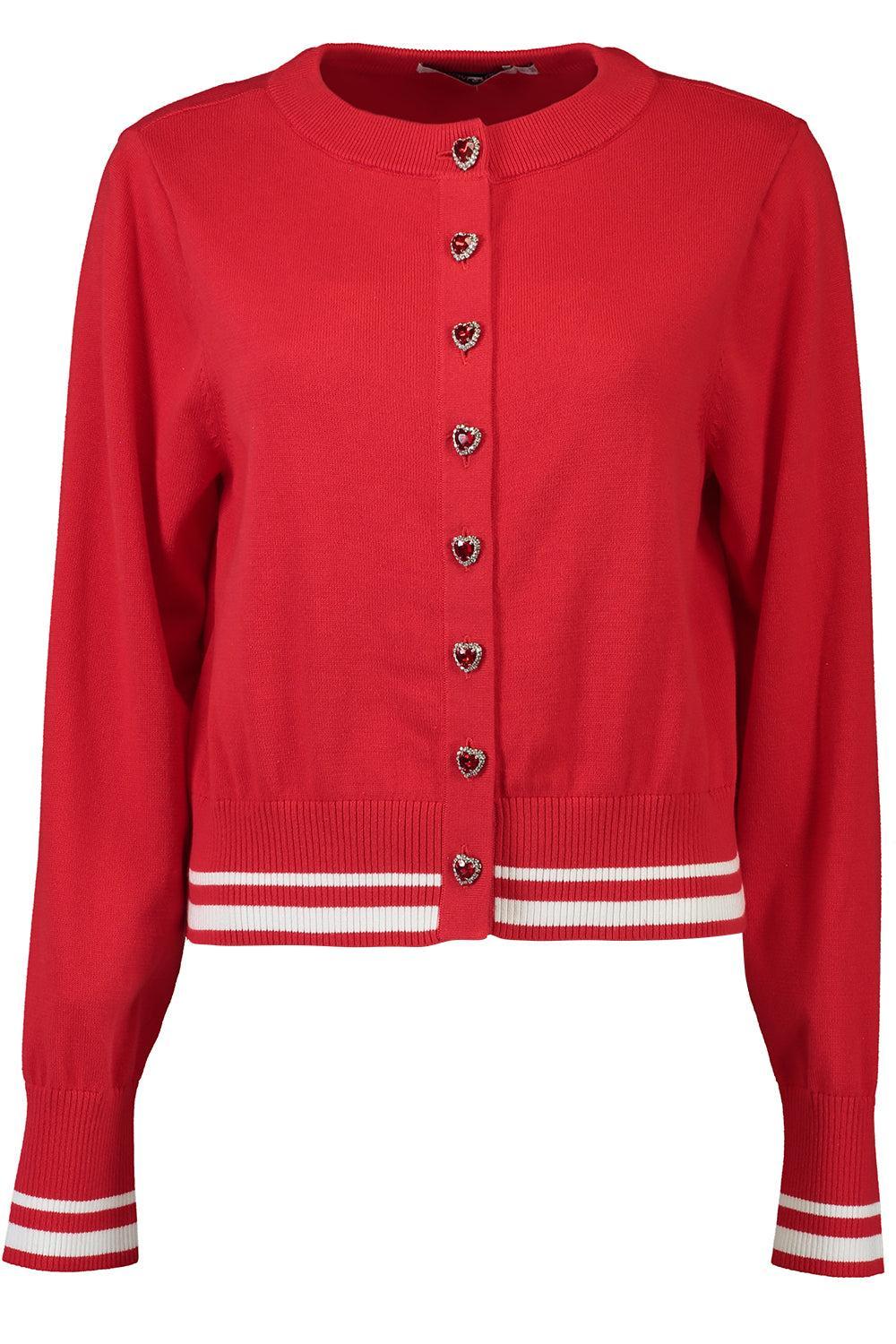 Leonara Cardigan-RED-2-CLOTHINGTOPCARDIGAN-ASTON STUDIO
